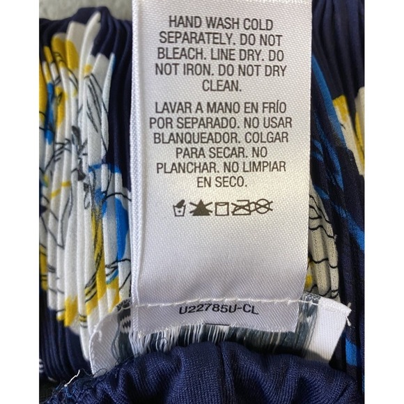 Jaclyn Smith Pleated Floral Skirt Women's Size L NWT Vintage - Picture 5 of 8